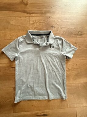 Lot of 3 boys golf shirts- size M. 2 Under Armour, 1 PUMA